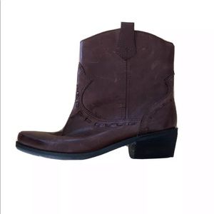 franco sarto cowboy ankle boots